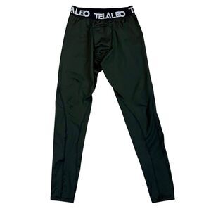 Telaleo Black Boys Compression Thermal Tights Large
